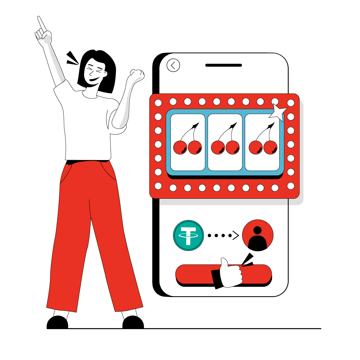 El usuario gana → retiro instantáneo vía CVU